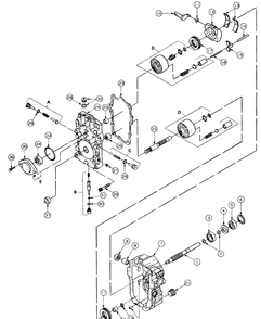 Hydrostatic Transmission Diagram and Parts List for 4815F-PRO 556C465M100 Cub Cadet Lawn Mower